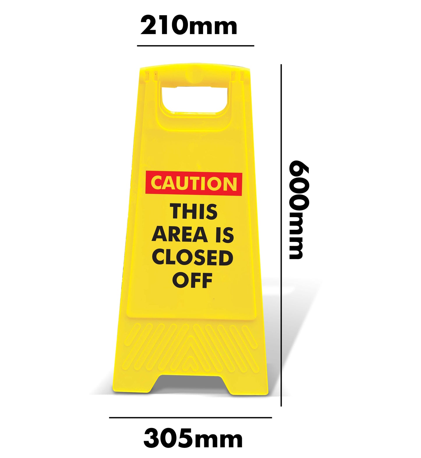 Yellow A-Frame - Caution This Area Is Closed Off