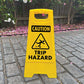 Yellow A-Frame - Caution Trip Hazard