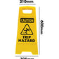 Yellow A-Frame - Caution Trip Hazard