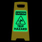 Glow In The Dark - Yellow A-Frame - Caution Trip Hazard