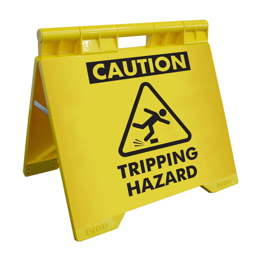 Caution Tripping Hazard - Evarite A-Frame Sign