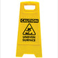 Yellow A-Frame - Caution Uneven Surface