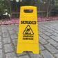 Yellow A-Frame - Caution Uneven Surface