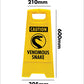 Yellow A-Frame - Caution Venomous Snake