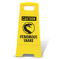 Yellow A-Frame - Caution Venomous Snake