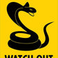 Caution Watch Out For Snakes - Corflute Bollard Traffic Signs