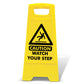 Yellow A-Frame - Caution Watch Your Step
