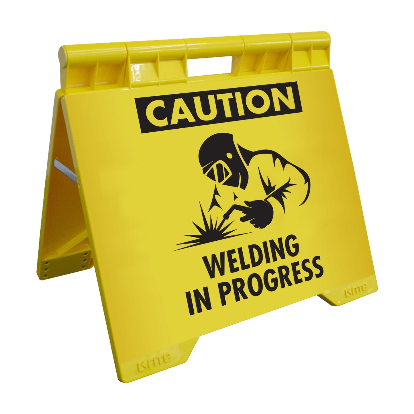 Caution Welding In Progress - Evarite A-Frame Sign