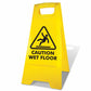 Yellow A-Frame - Caution Wet Floor Black