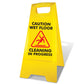 Yellow A-Frame - Caution Wet Floor - Cleaning In Progress