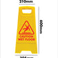 Yellow A-Frame - Caution Wet Floor Red