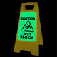 Glow In The Dark - Yellow A-Frame - Wet Floor