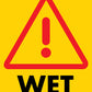 Caution Wet Paint - Corflute Bollard Traffic Signs