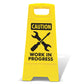 Yellow A-Frame - Caution Work In Progress Symbol