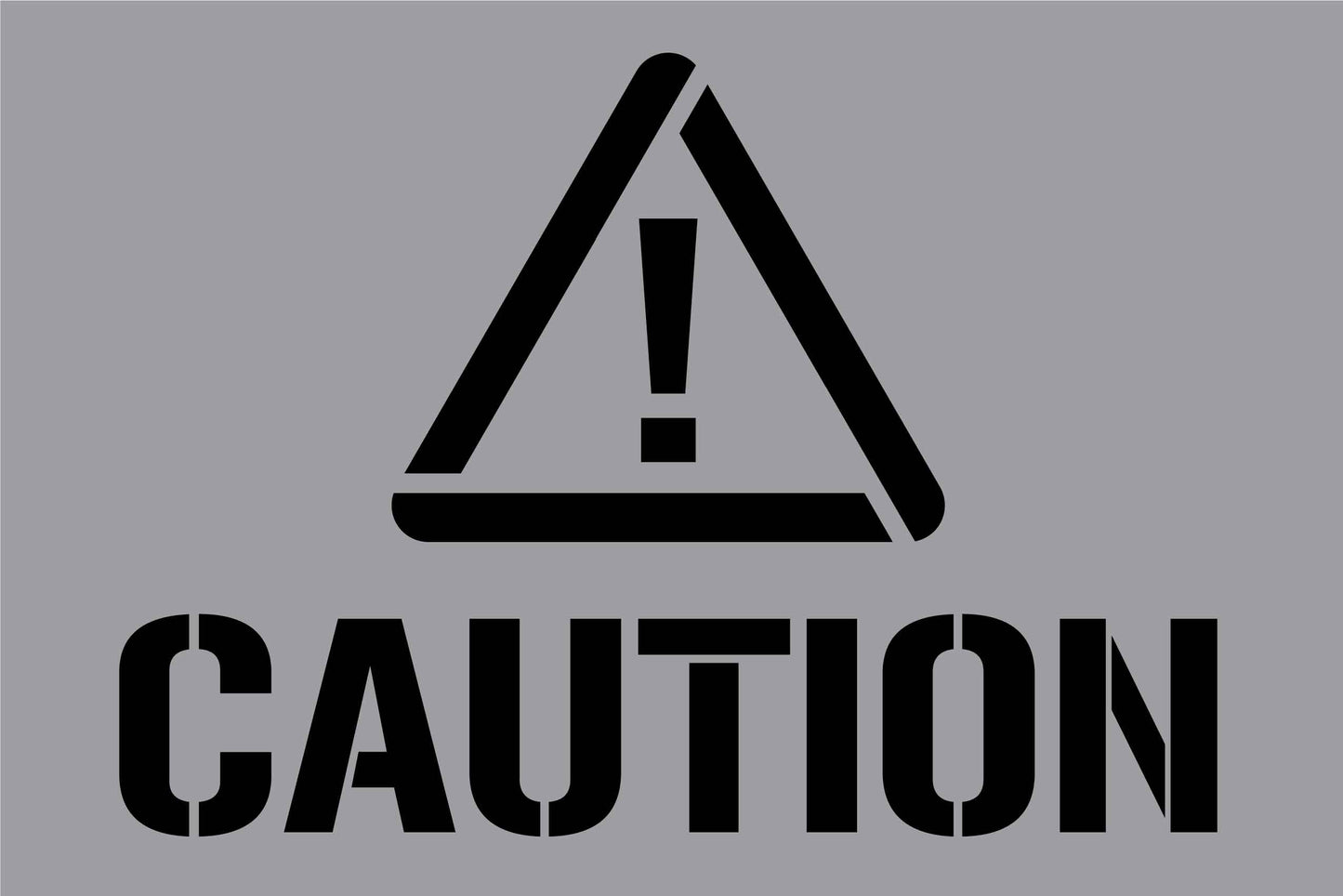 Caution - Aluminium Composite Stencil