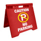 Caution No Parking - Evarite A-Frame Sign