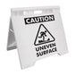Caution Uneven Surface - Evarite A-Frame Sign