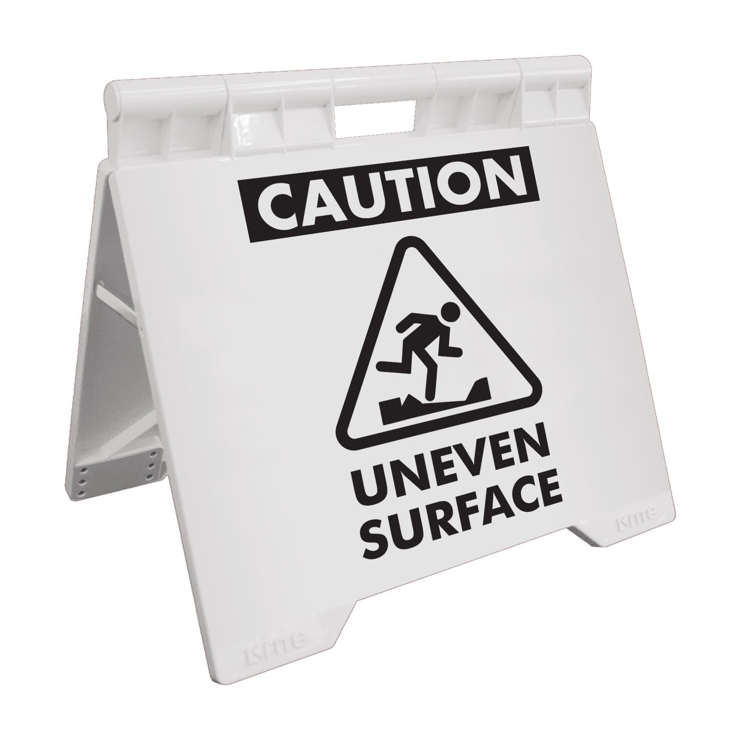 Caution Uneven Surface - Evarite A-Frame Sign