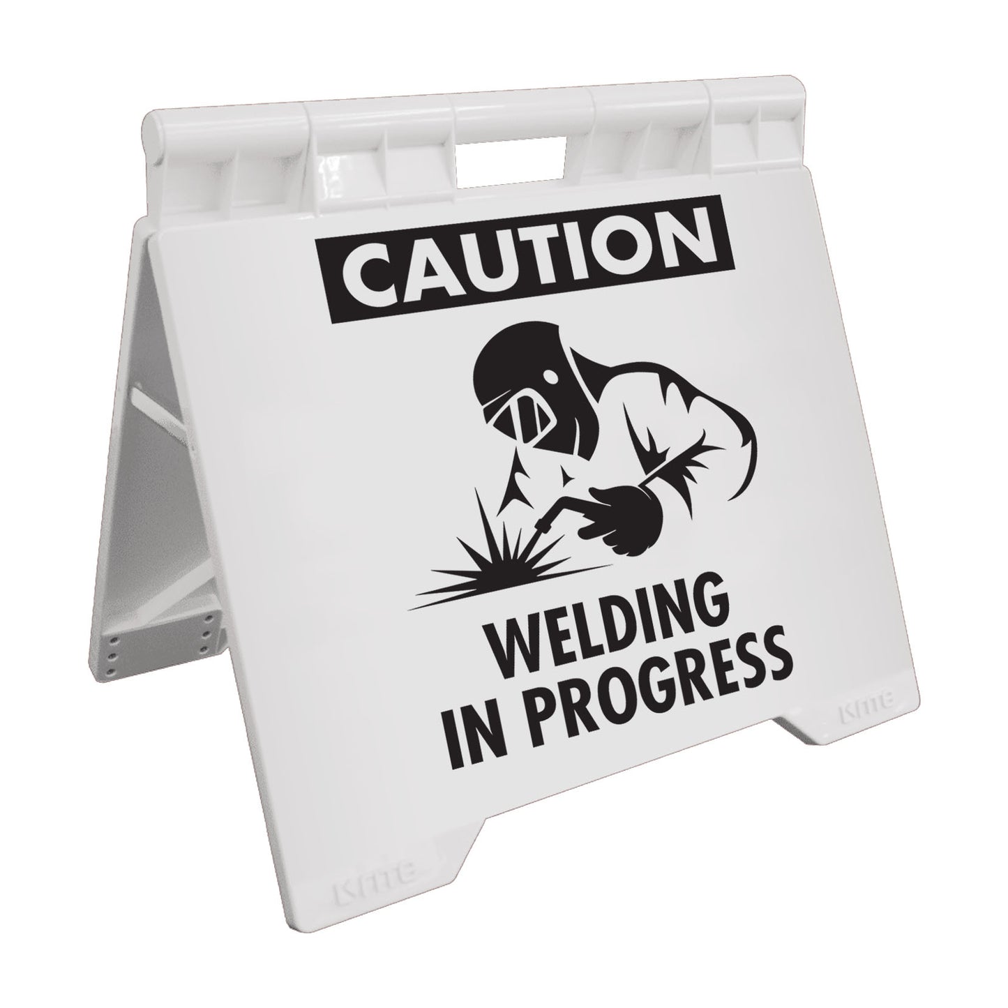 Caution Welding In Progress - Evarite A-Frame Sign