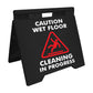 Caution Wet Floor Cleaning In Progress - Evarite A-Frame Sign