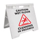 Caution Wet Floor Cleaning In Progress - Evarite A-Frame Sign