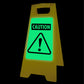 Glow In The Dark - Yellow A-Frame - Caution