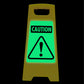 Glow In The Dark - Yellow A-Frame - Caution