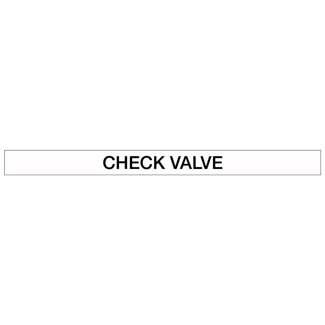 Pool/Spa - Check Valve - Pipe Marker Sticker