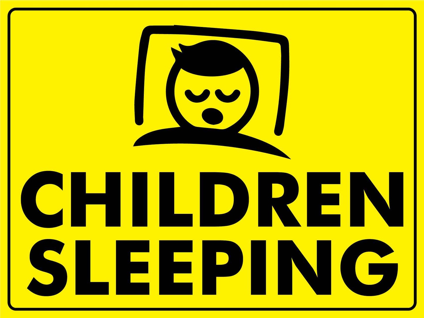 Children Sleeping Sign