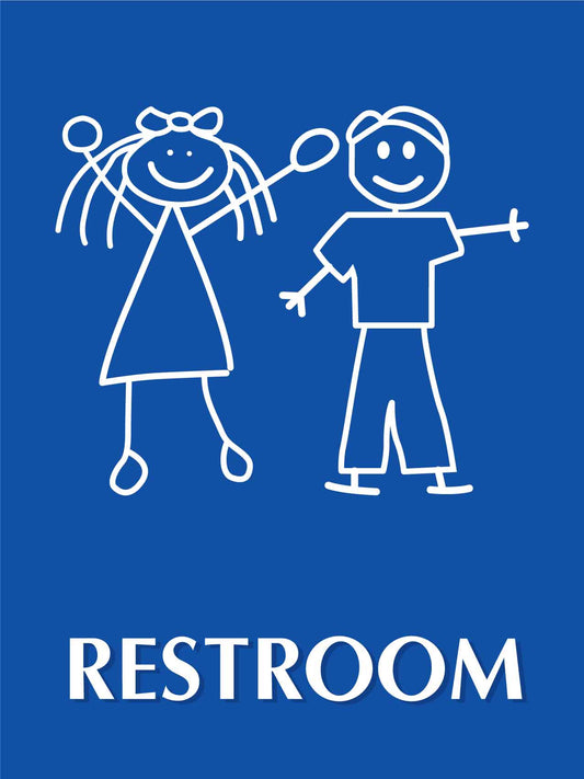 Childrens Restrooms Sign