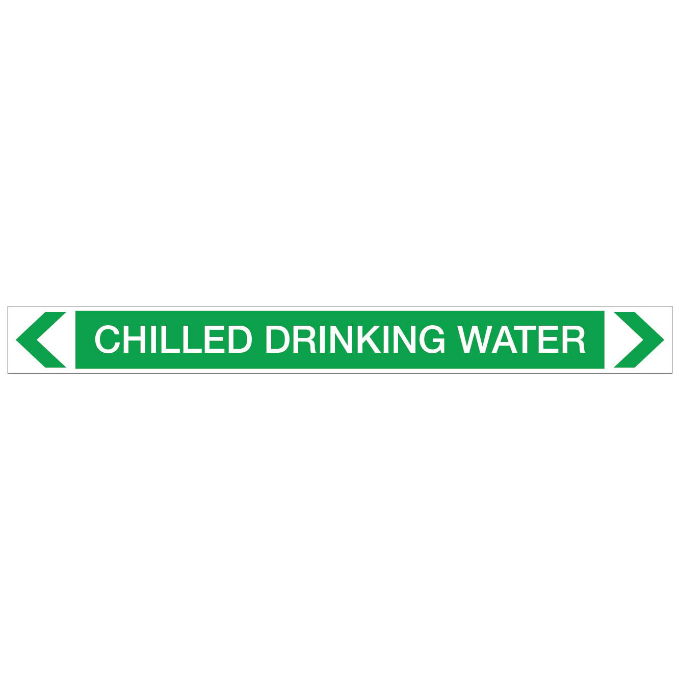 Water - Chilled Drinking Water - Pipe Marker Sticker