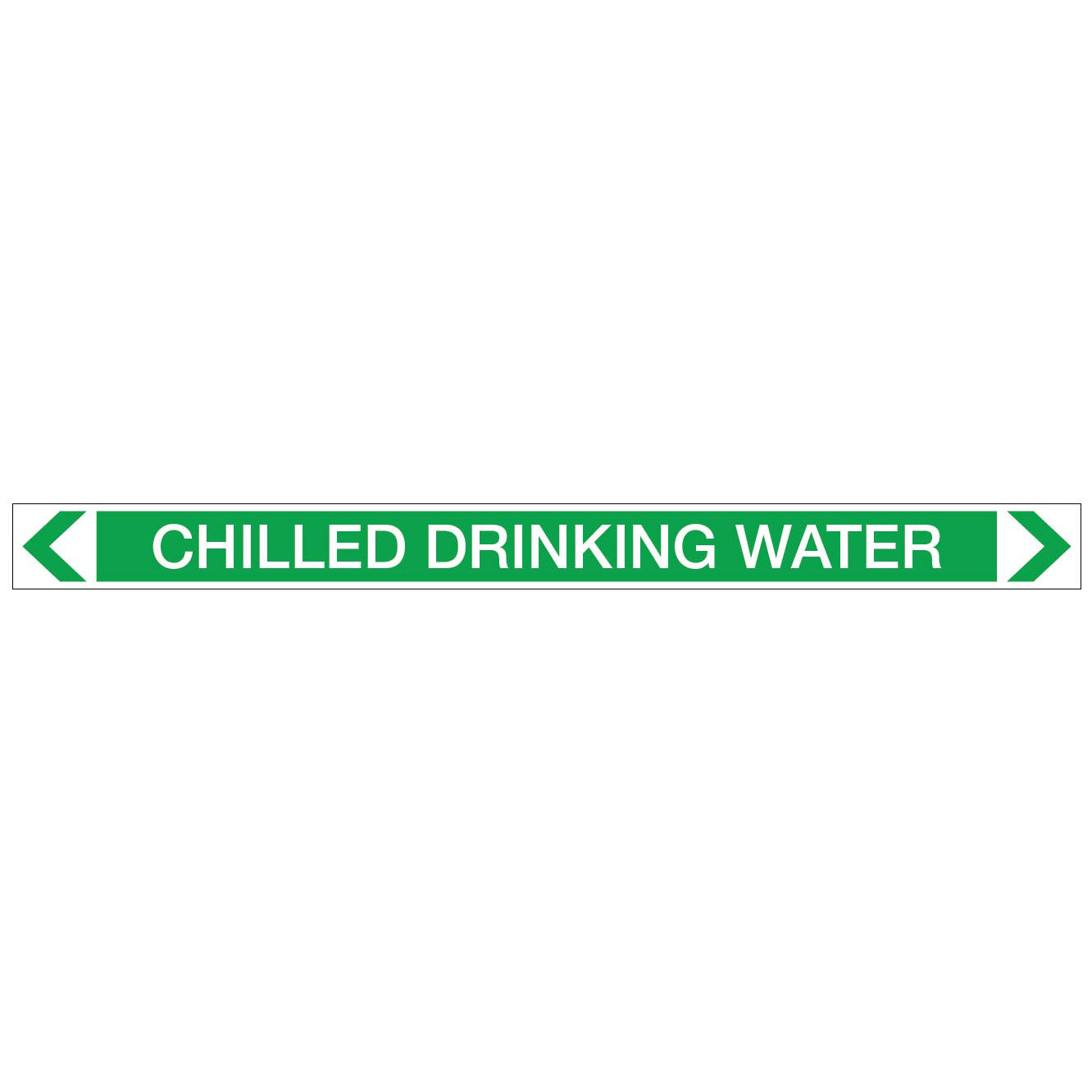 Water - Chilled Drinking Water - Pipe Marker Sticker