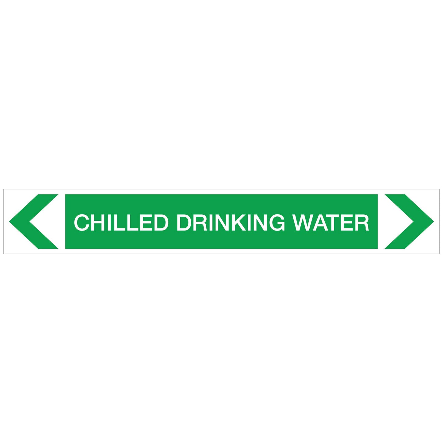 Water - Chilled Drinking Water - Pipe Marker Sticker