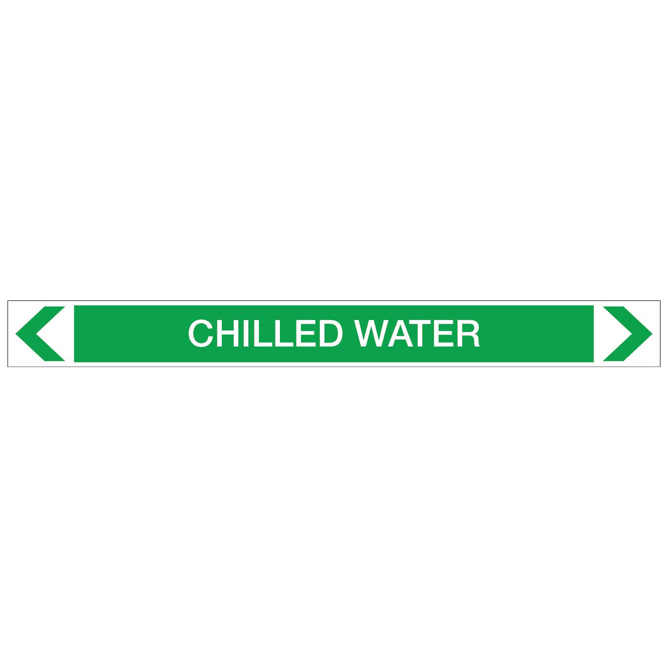 Water - Chilled Water - Pipe Marker Sticker