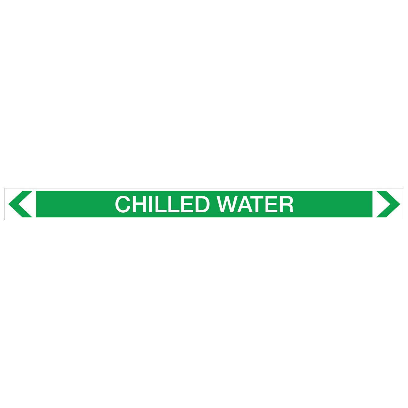 Water - Chilled Water - Pipe Marker Sticker