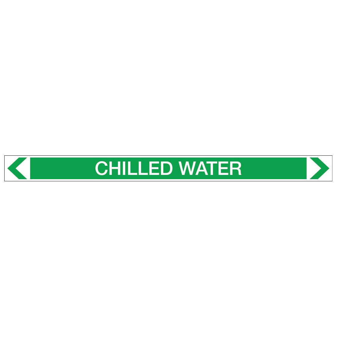 Water - Chilled Water - Pipe Marker Sticker