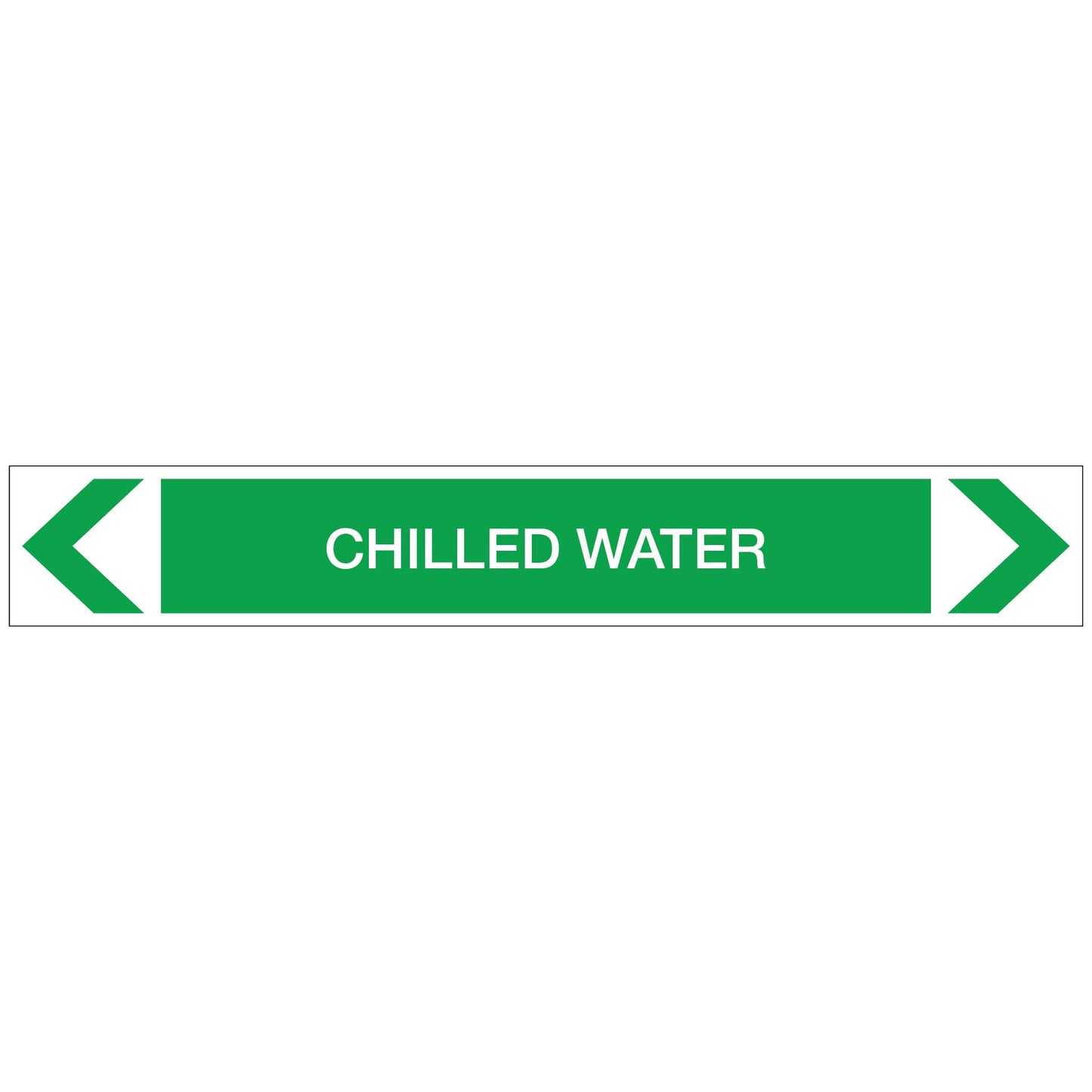 Water - Chilled Water - Pipe Marker Sticker