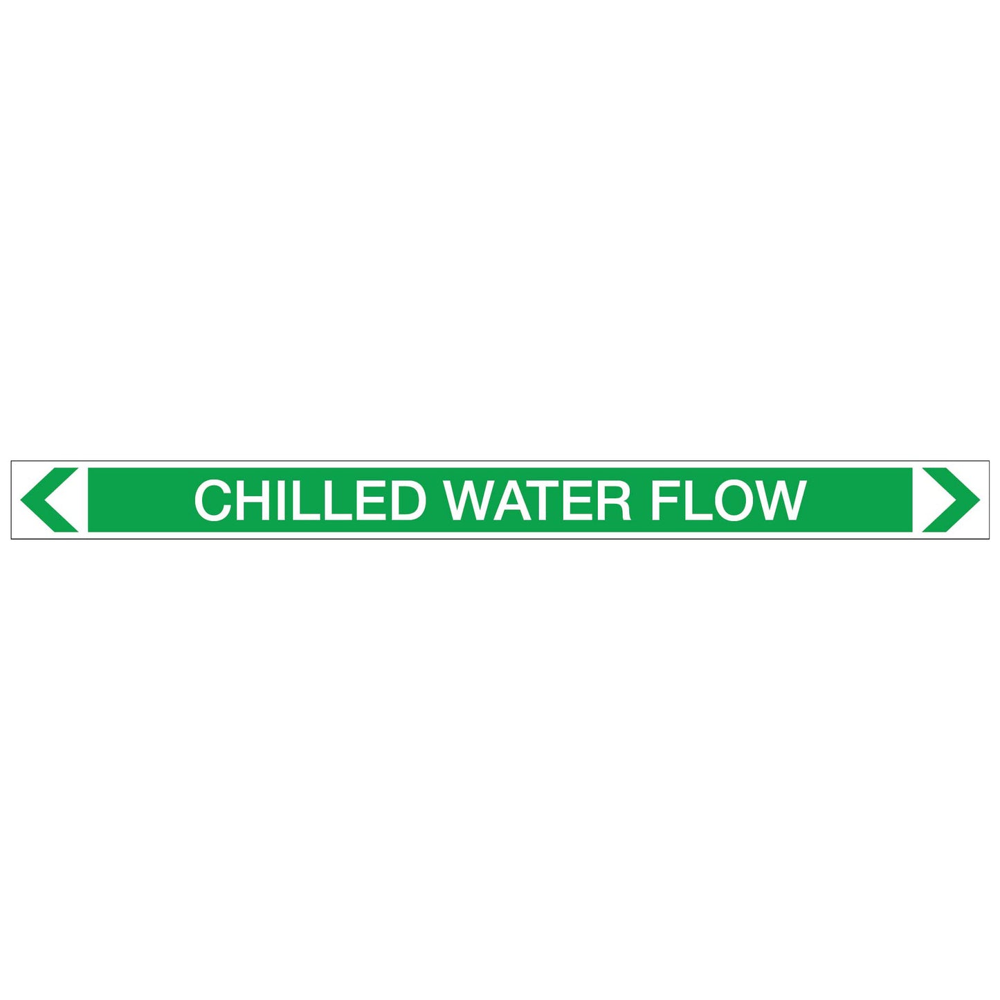 Water - Chilled Water Flow - Pipe Marker Sticker