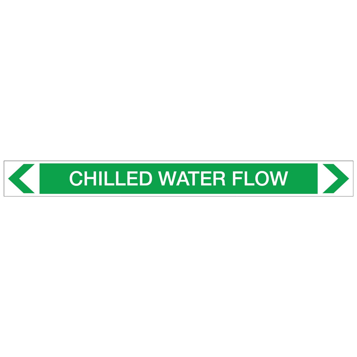 Water - Chilled Water Flow - Pipe Marker Sticker