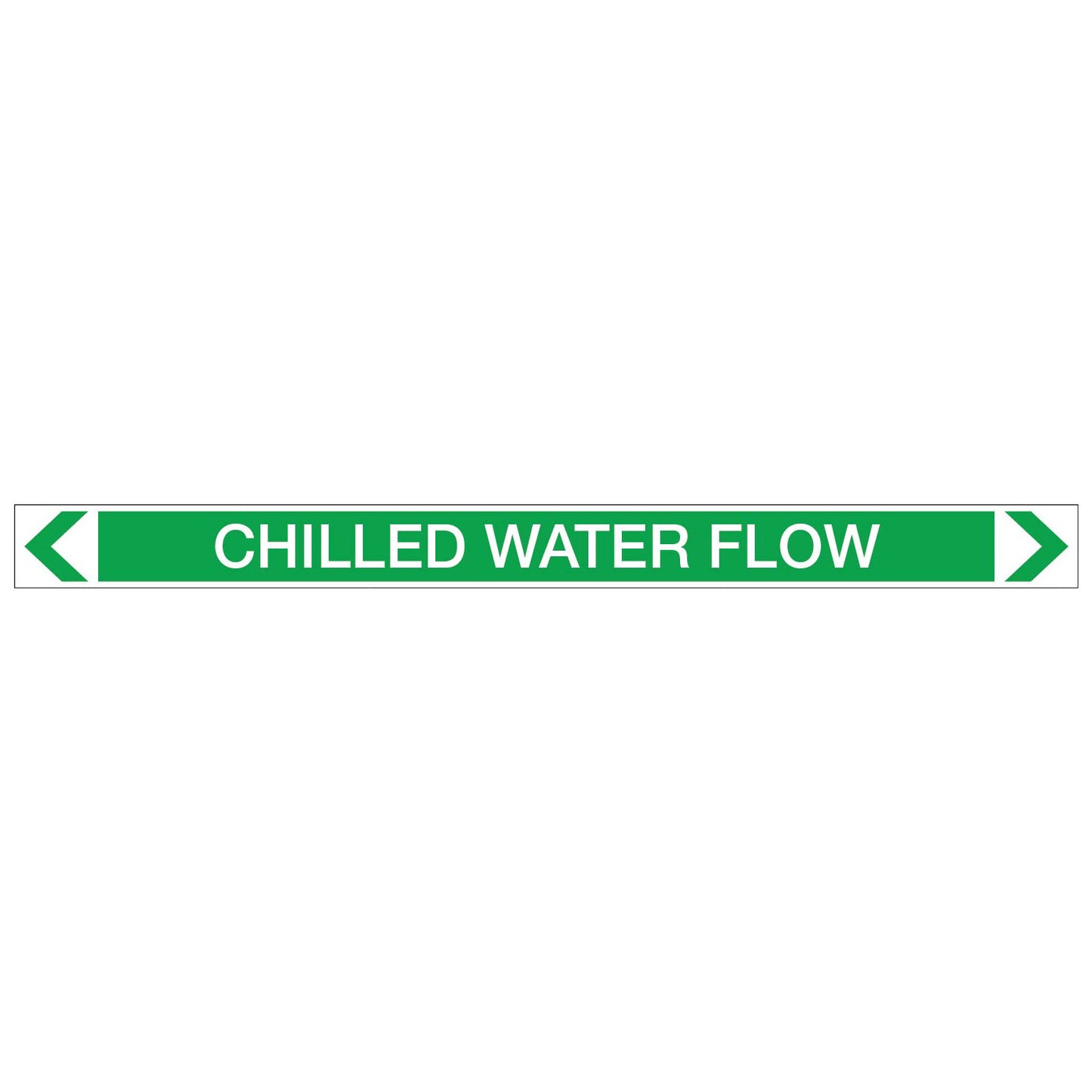 Water - Chilled Water Flow - Pipe Marker Sticker