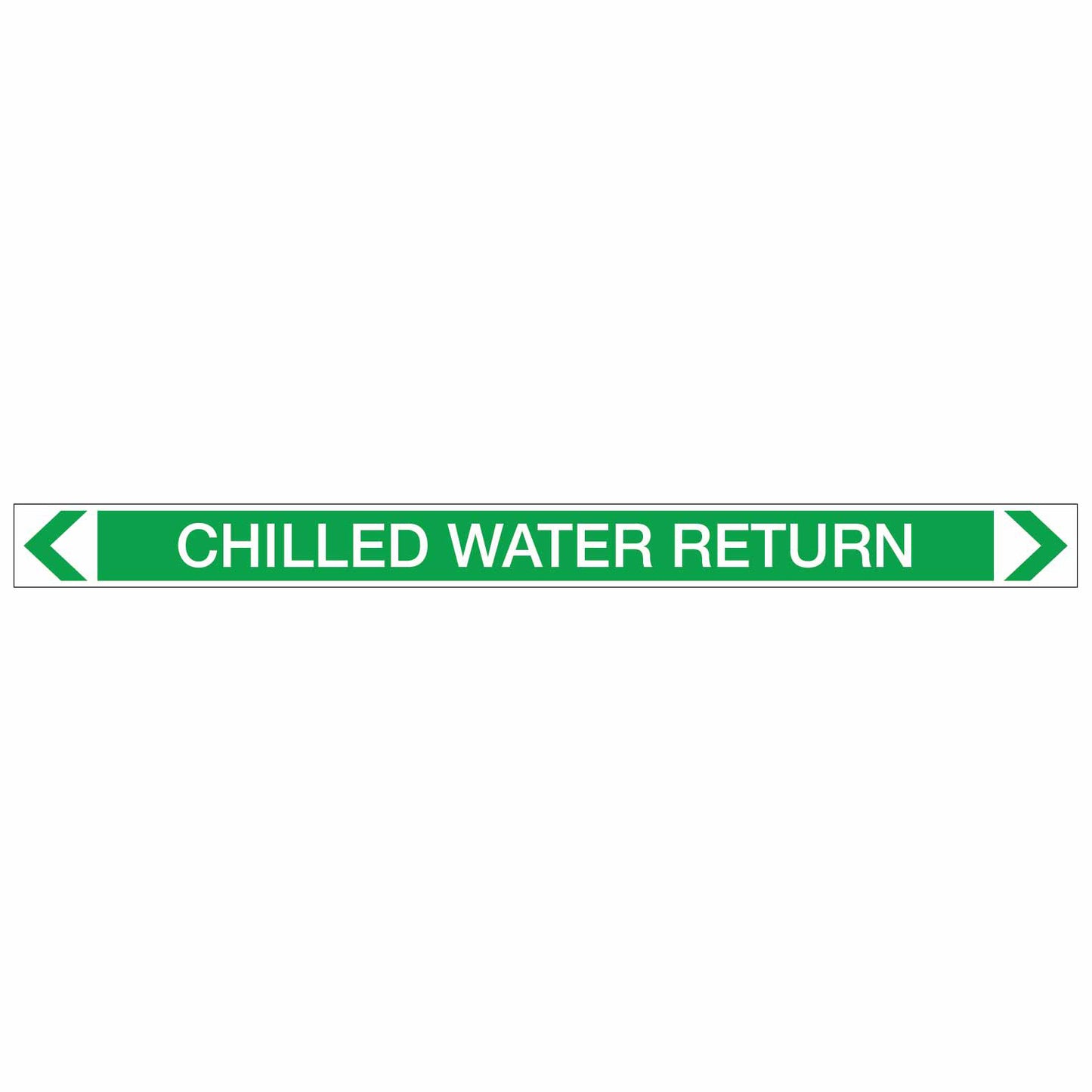 Water - Chilled Water Return - Pipe Marker Sticker