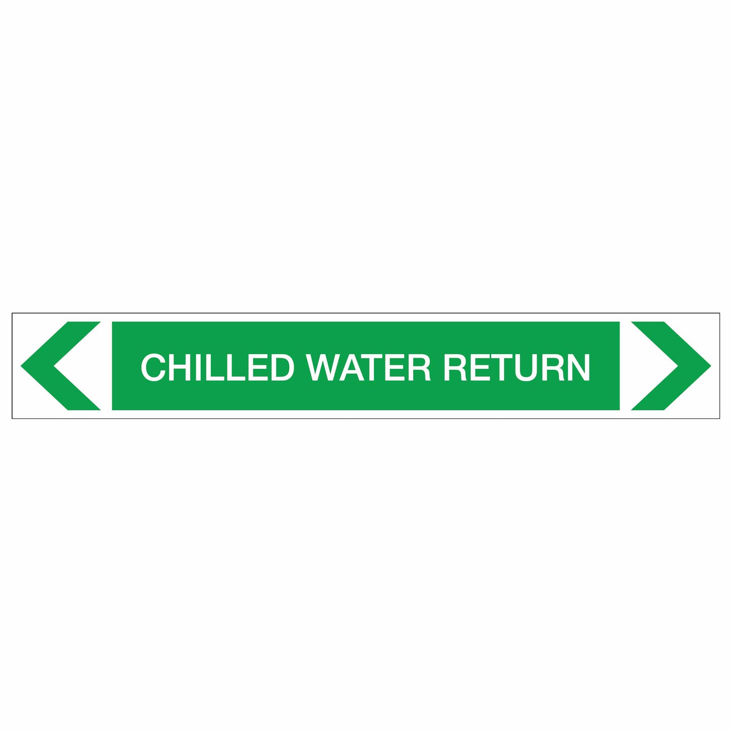 Water - Chilled Water Return - Pipe Marker Sticker