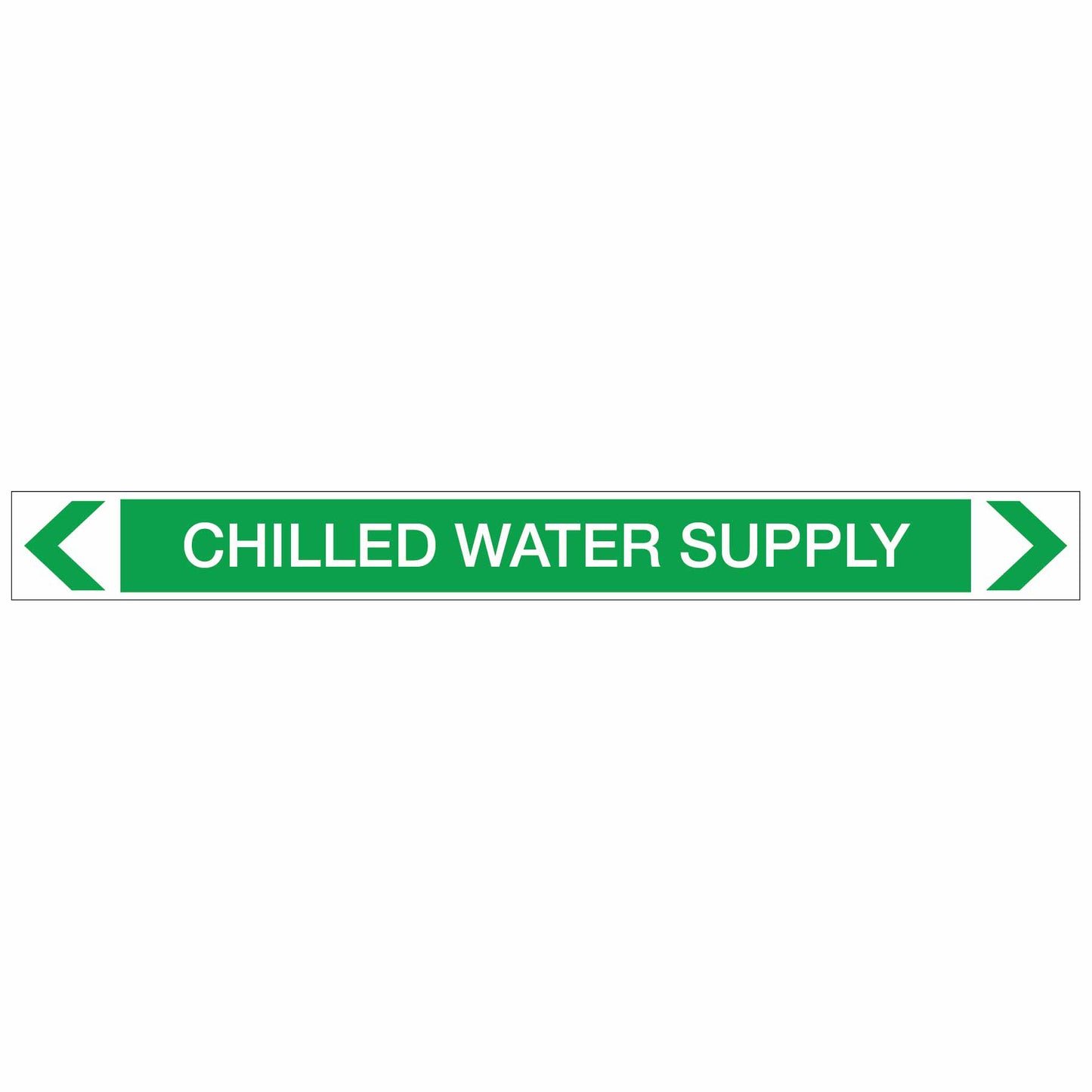 Water - Chilled Water Supply - Pipe Marker Sticker