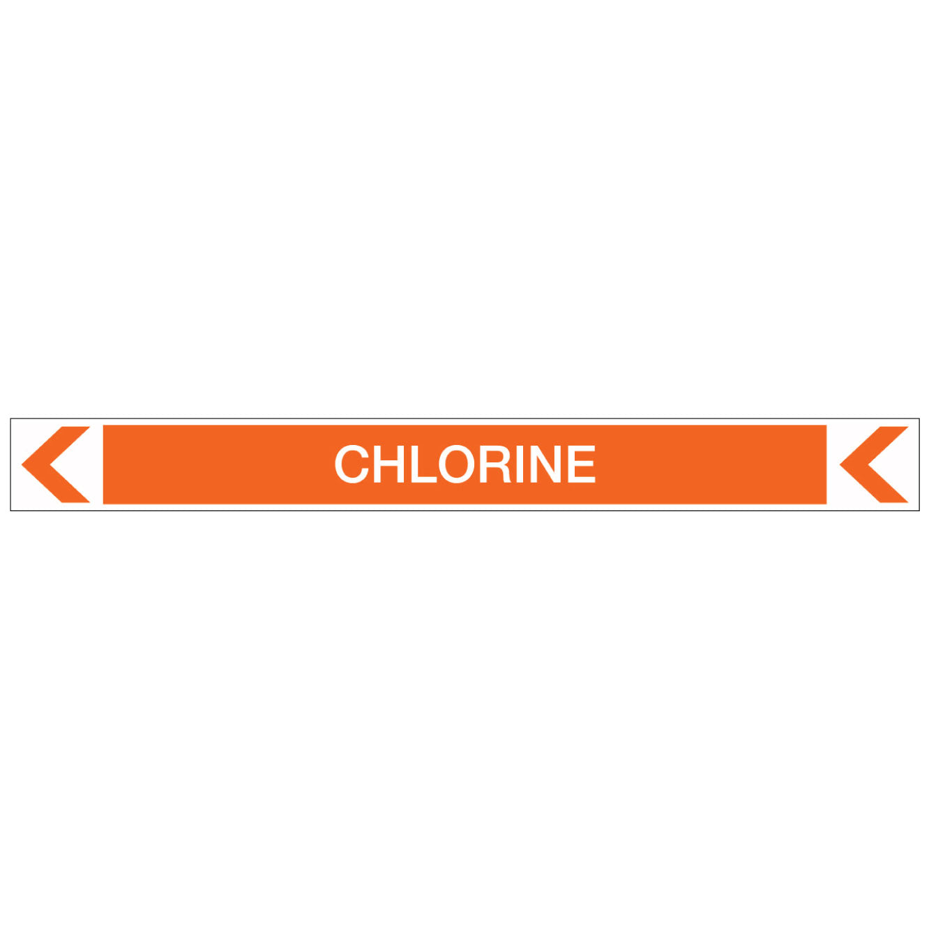 Pool/Spa - Chlorine (Left) - Pipe Marker Sticker