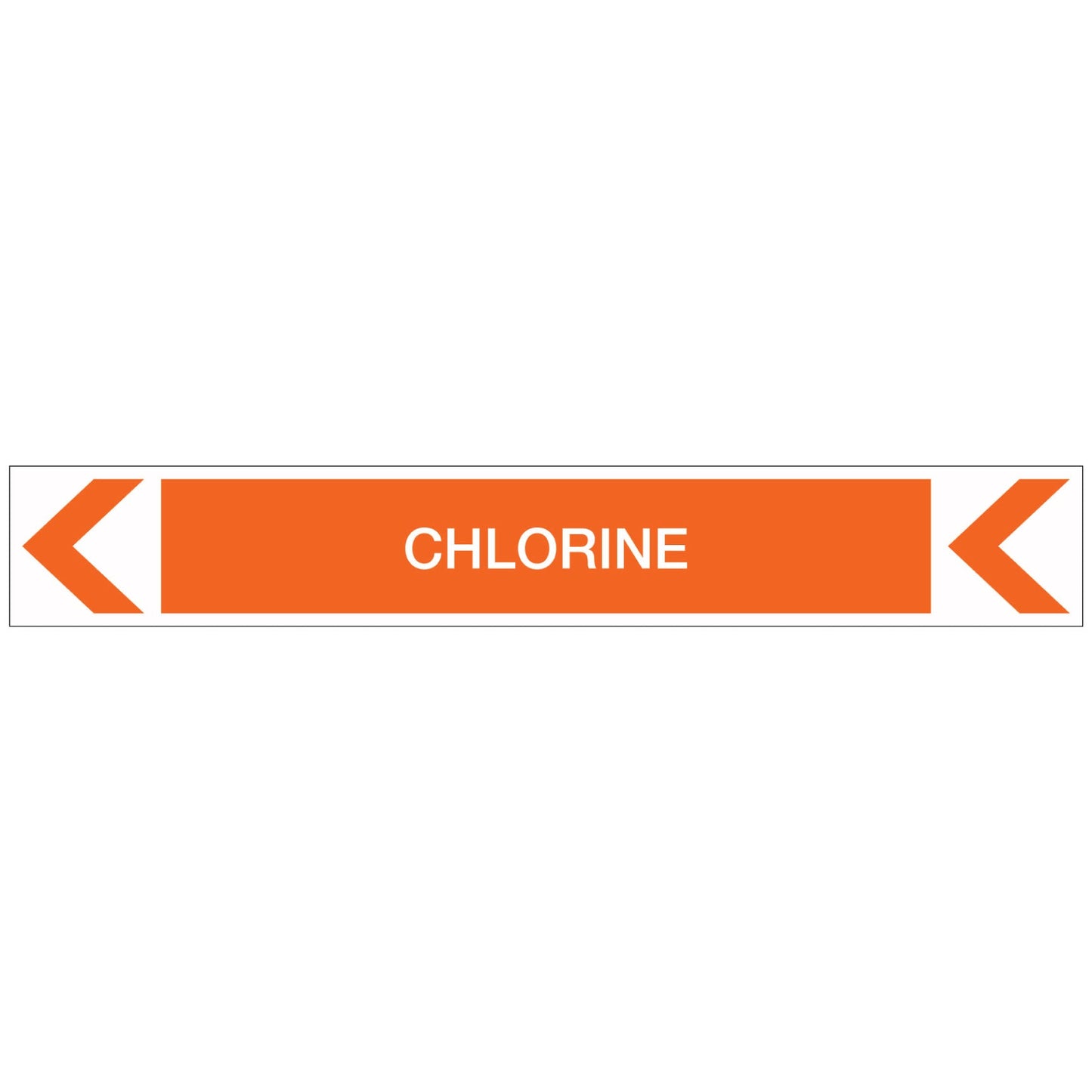 Pool/Spa - Chlorine (Left) - Pipe Marker Sticker