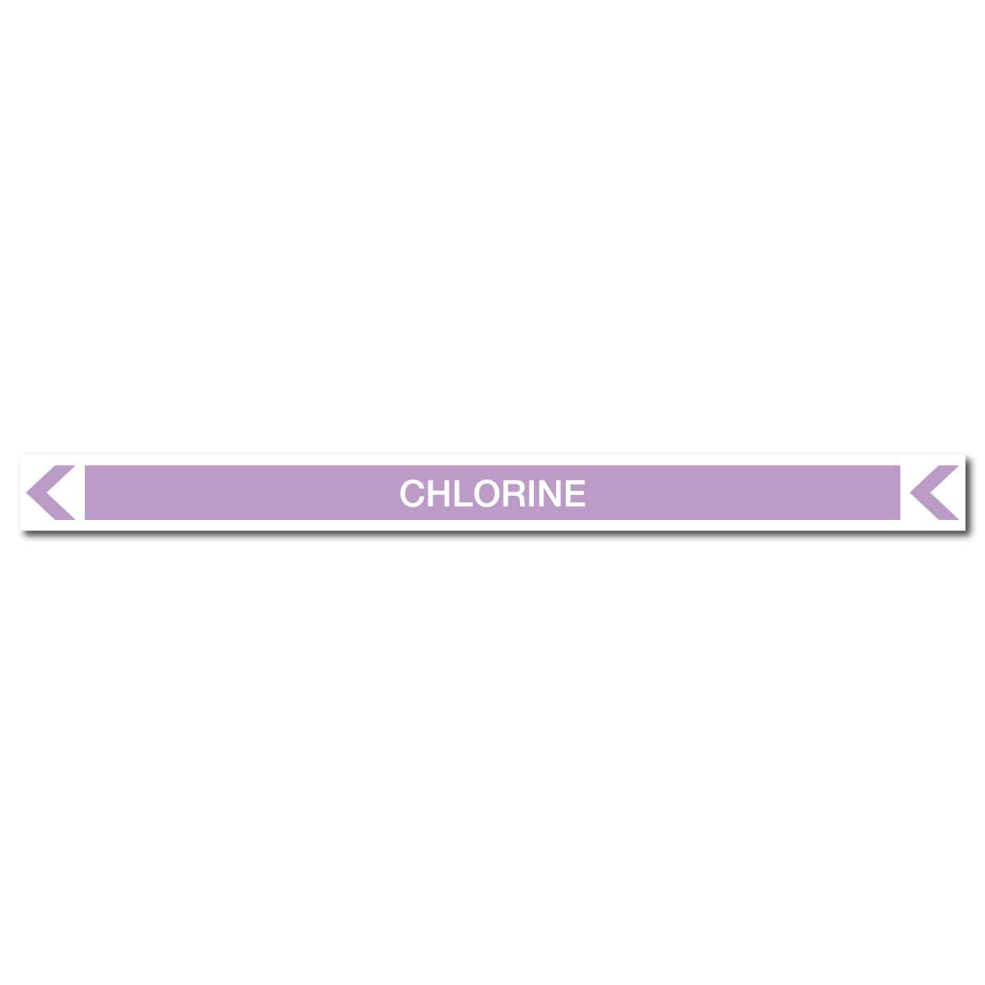 Pool/Spa - Chlorine (Left) - Pipe Marker Sticker