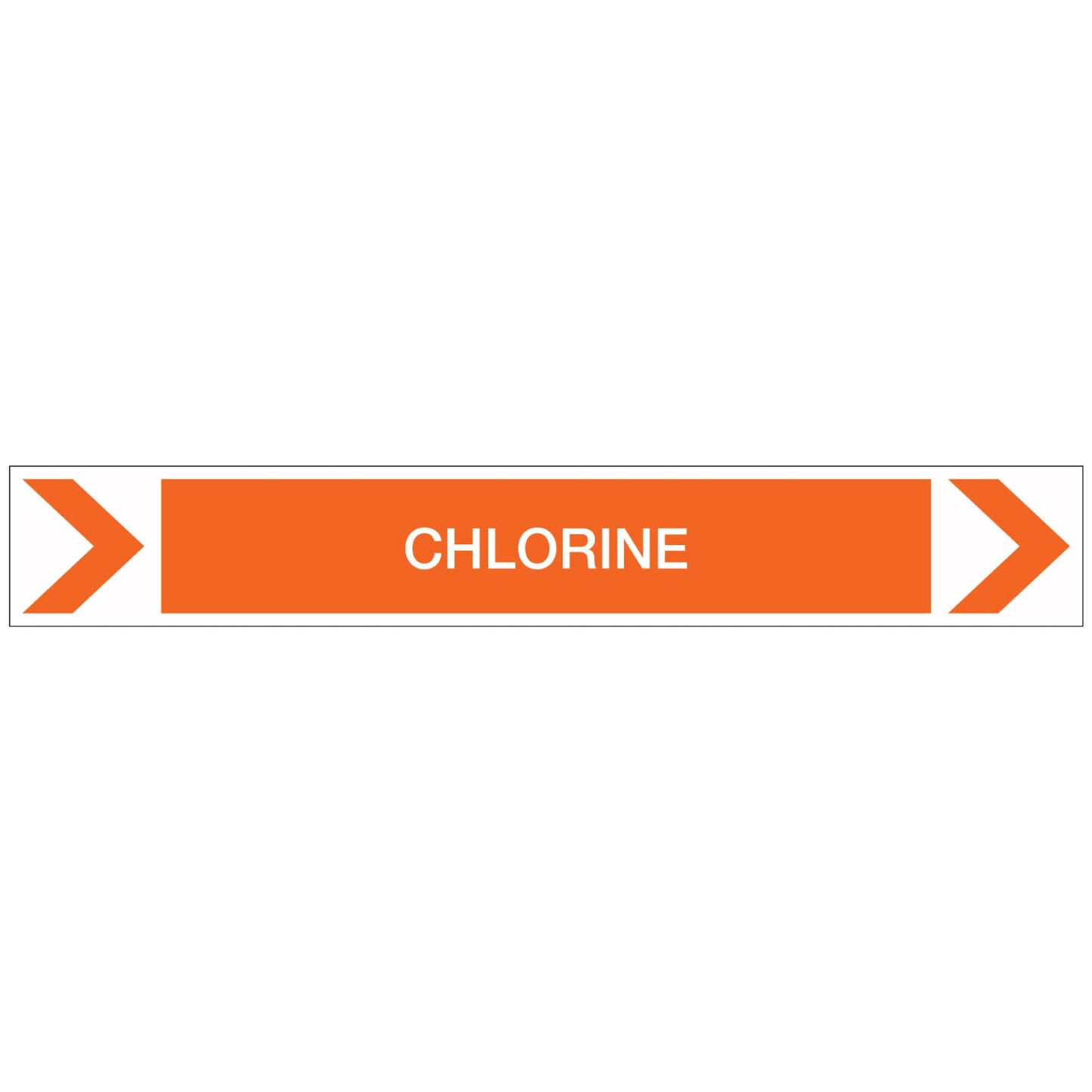 Pool/Spa - Chlorine (Right) - Pipe Marker Sticker