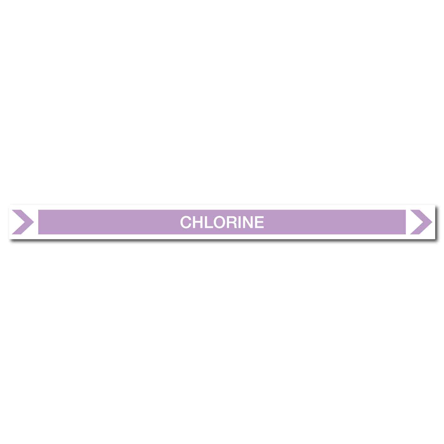 Pool/Spa - Chlorine (Right) - Pipe Marker Sticker
