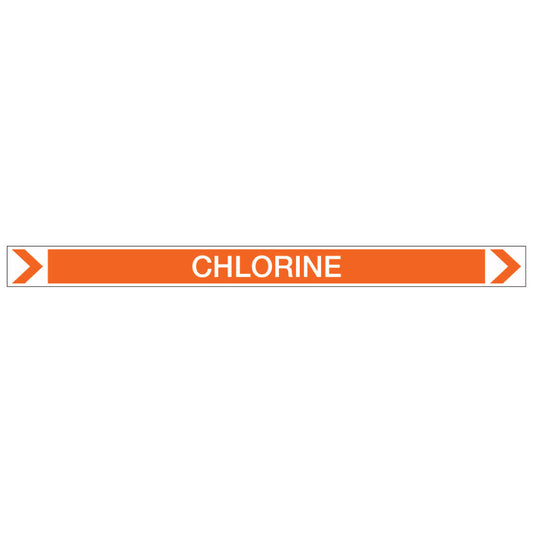 Pool/Spa - Chlorine (Right) - Pipe Marker Sticker