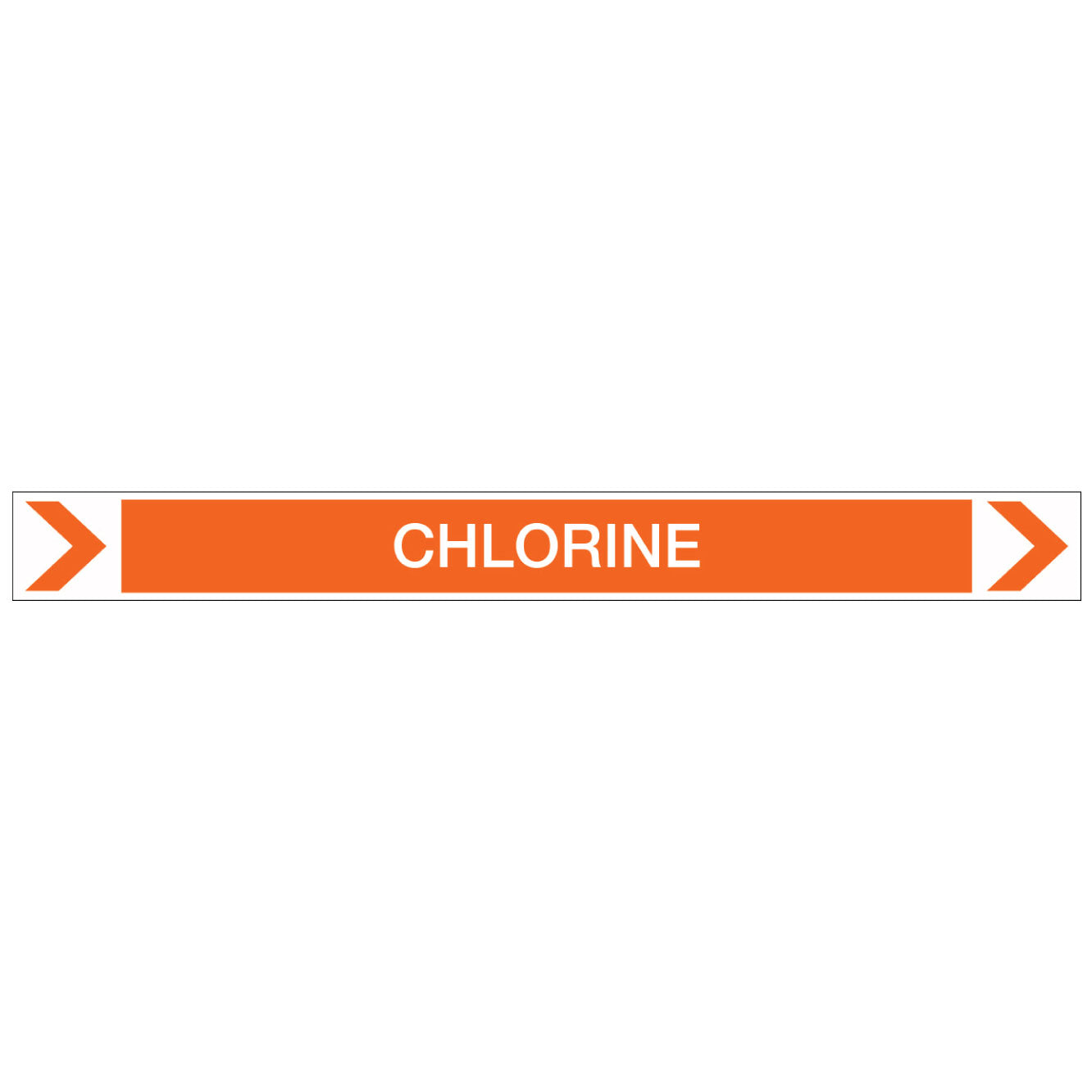 Pool/Spa - Chlorine (Right) - Pipe Marker Sticker